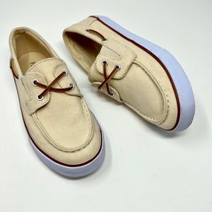(Childrens) Place kids canvas boat/dock shoe size 3